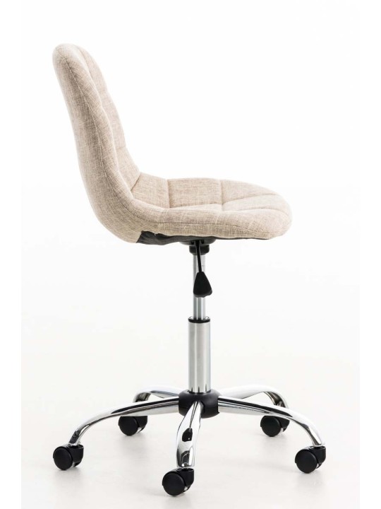 Silla de oficina Emil tela, crema Silla de oficina Emil tela, crema