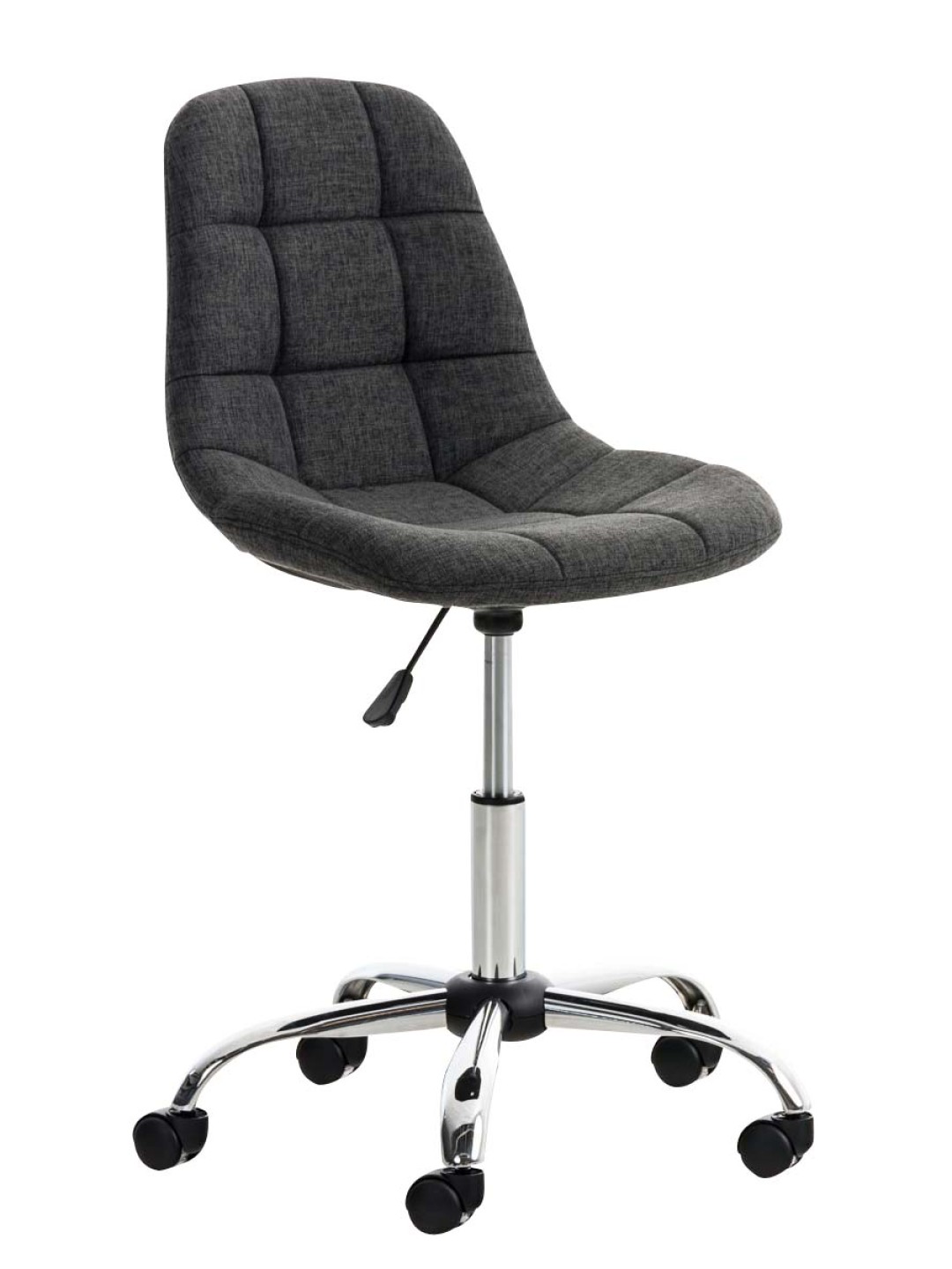 Silla de oficina Emil tela, gris oscuro