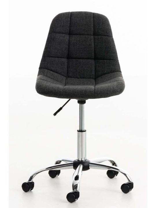 Silla de oficina Emil tela, gris oscuro Silla de oficina Emil tela, gris oscuro