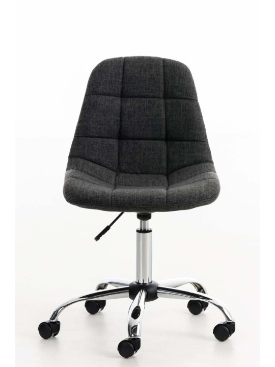 Silla de oficina Emil tela, gris oscuro Silla de oficina Emil tela, gris oscuro