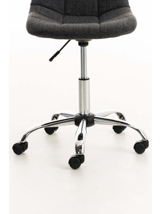 Silla de oficina Emil tela, gris oscuro Silla de oficina Emil tela, gris oscuro