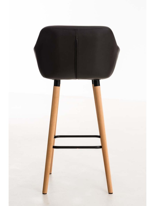 Taburete de bar Grant piel sintética, marrón Taburete de bar Grant piel sintética, marrón