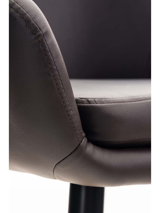 Taburete de bar Grant piel sintética, marrón Taburete de bar Grant piel sintética, marrón