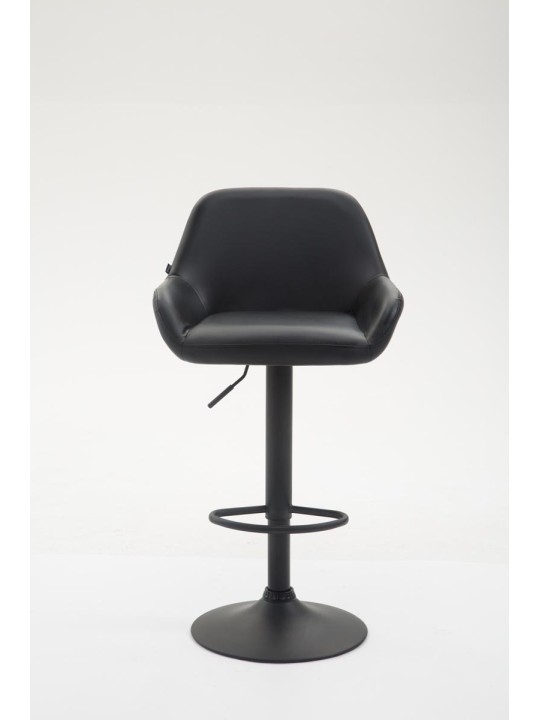 Taburete de bar Braga piel sintética B, negro