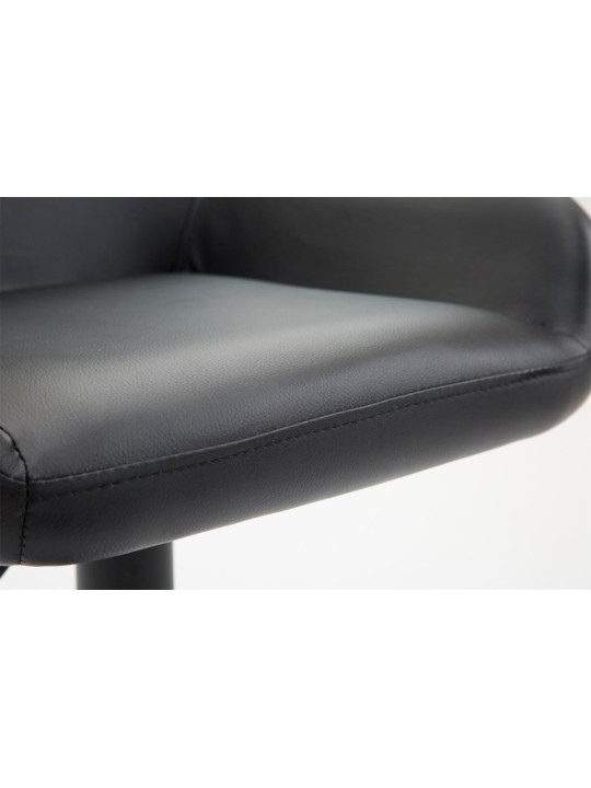 Taburete de bar Braga piel sintética B, negro
