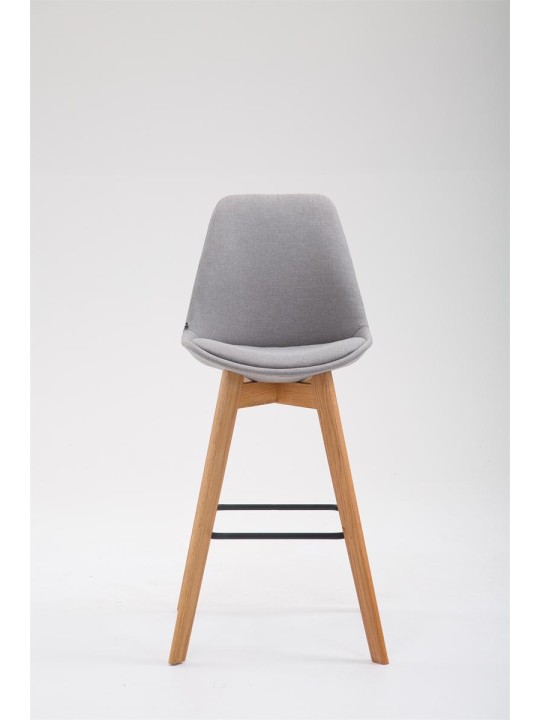 Taburete de bar Metz tela Natura, gris