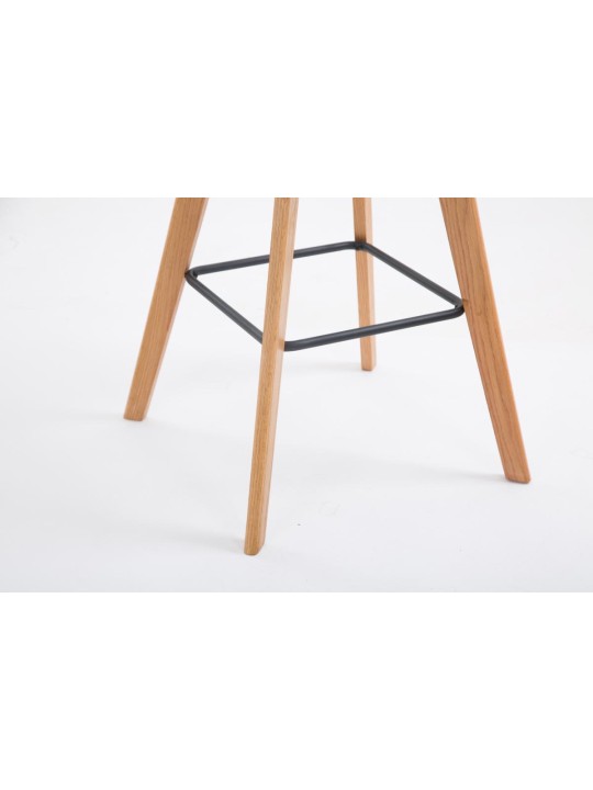 Taburete de bar Metz tela Natura, crema