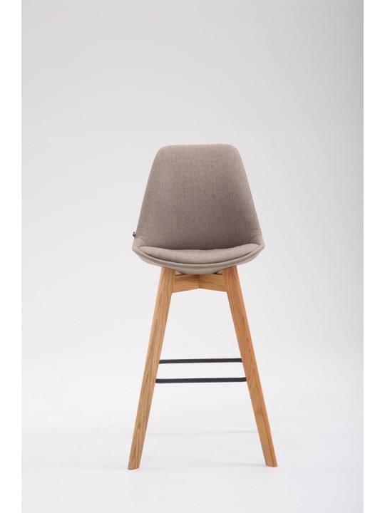 Taburete de bar Metz tela Natura, taupe