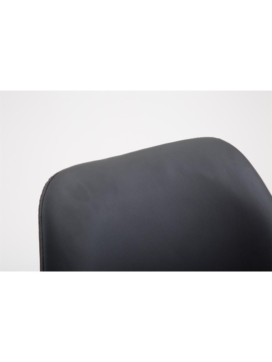 Taburete de bar Cannes piel sintética Natura, negro