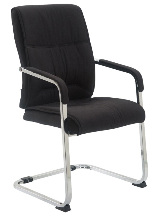 Silla de visita XL tela Anubis, negro