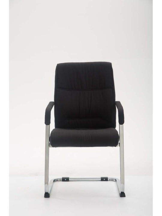 Silla de visita XL tela Anubis, negro