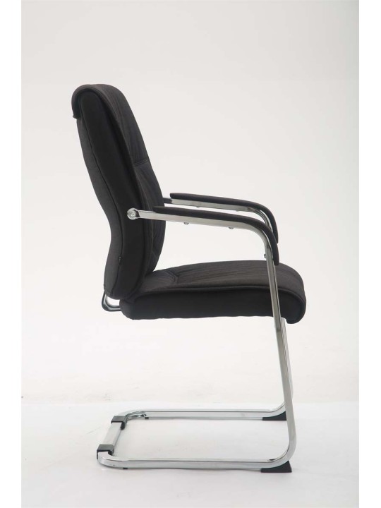 Silla de visita XL tela Anubis, negro