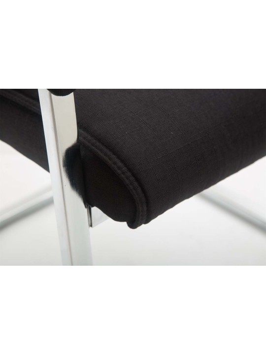 Silla de visita XL tela Anubis, negro