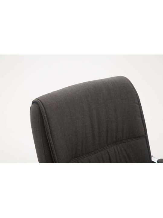 Silla de visita XL tela Anubis, gris oscuro