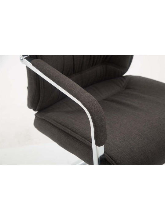 Silla de visita XL tela Anubis, gris oscuro