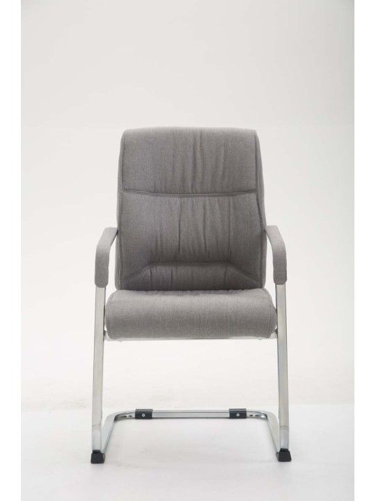 Silla de visita XL tela Anubis, gris