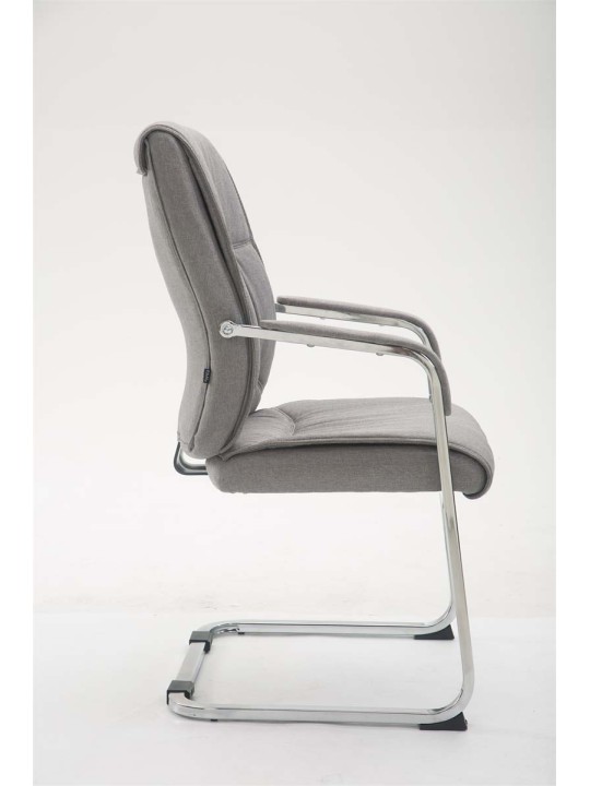 Silla de visita XL tela Anubis, gris