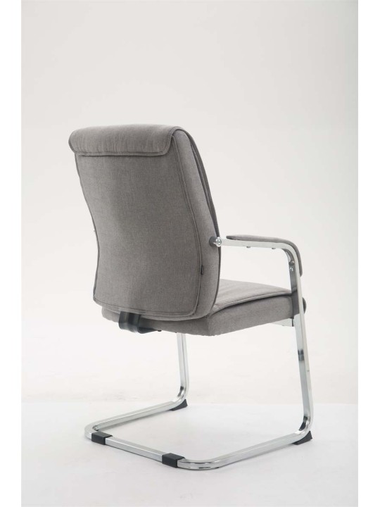 Silla de visita XL tela Anubis, gris