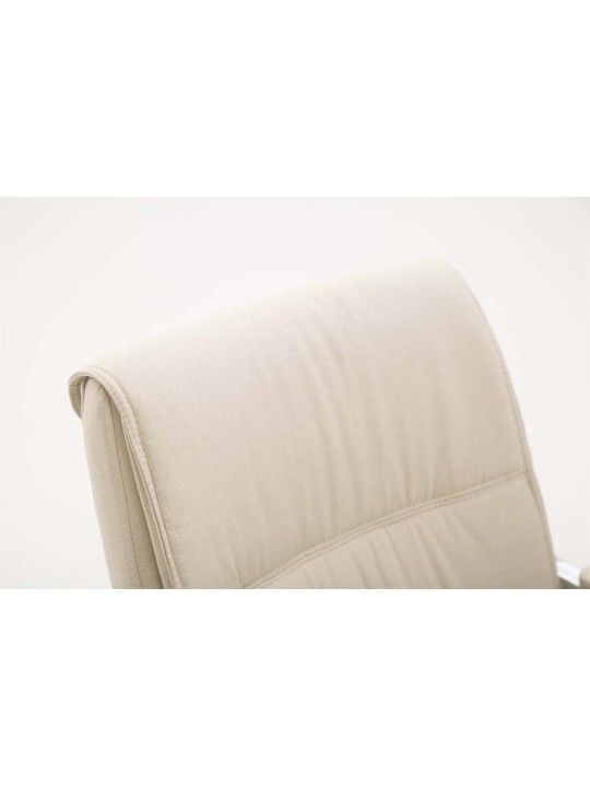 Silla de visita XL tela Anubis, crema