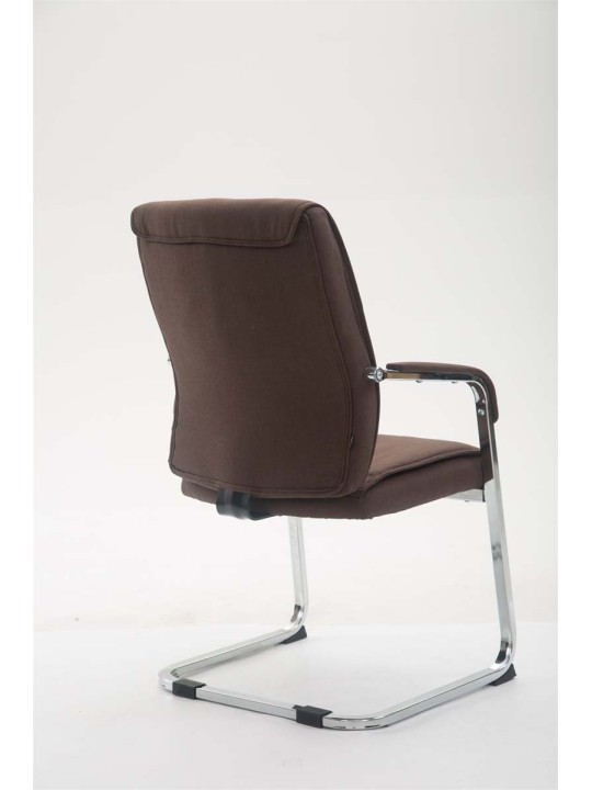 Silla de visita XL tela Anubis, marrón