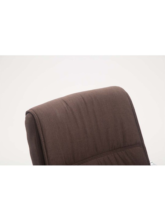 Silla de visita XL tela Anubis, marrón