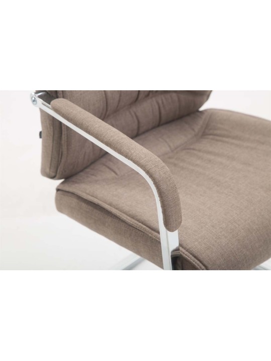 Silla de visita XL tela Anubis, taupe
