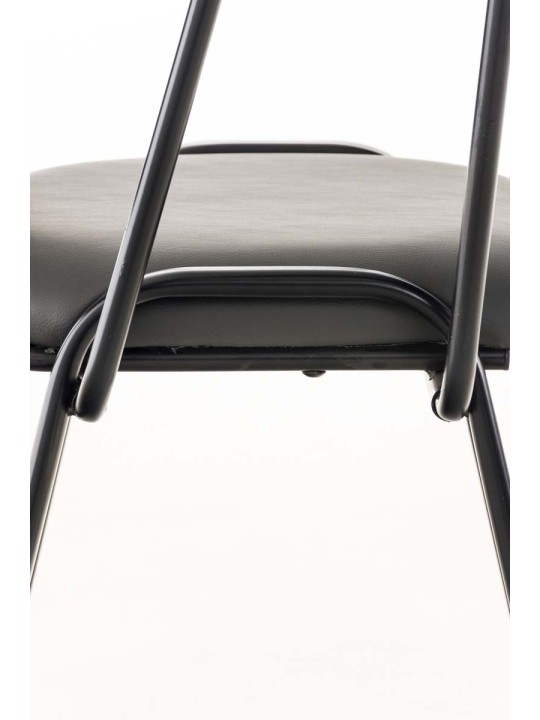 Silla Ken con mesa plegable símil piel, gris Silla Ken con mesa plegable símil piel, gris