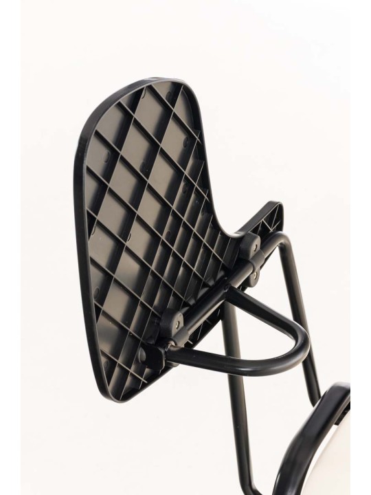 Silla Ken con mesa plegable símil piel, crema Silla Ken con mesa plegable símil piel, crema