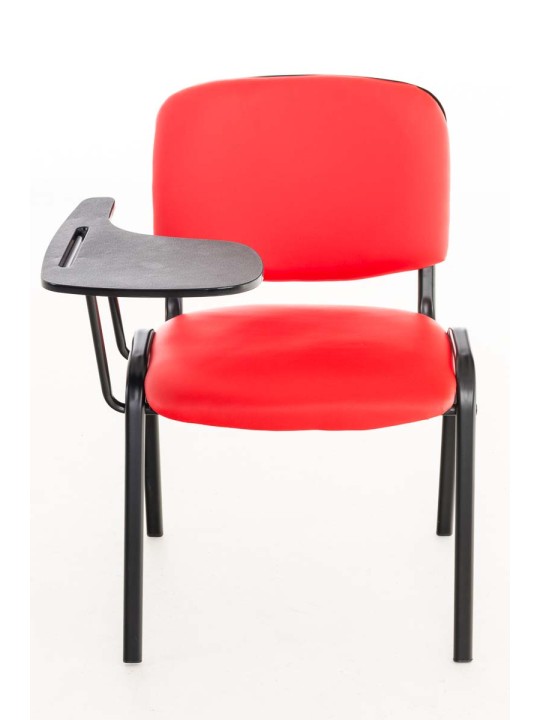 Silla Ken con mesa plegable símil piel, rojo Silla Ken con mesa plegable símil piel, rojo