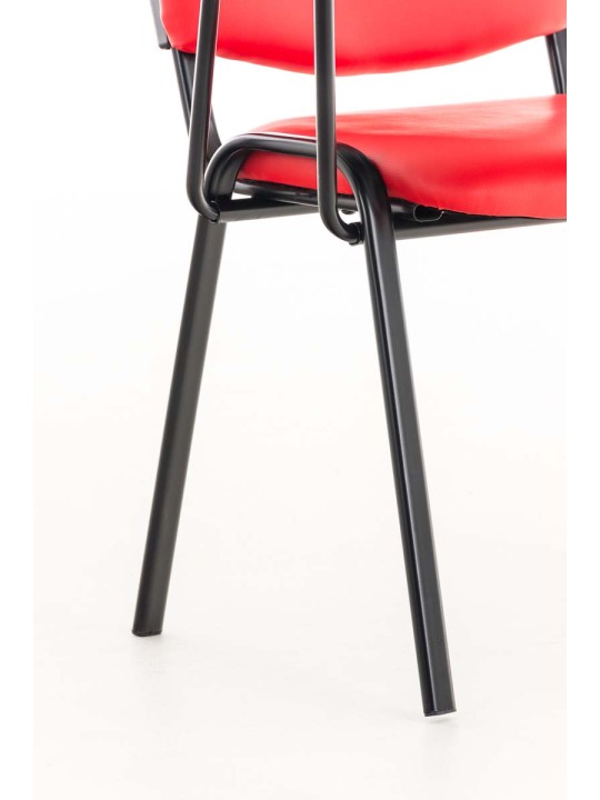Silla Ken con mesa plegable símil piel, rojo Silla Ken con mesa plegable símil piel, rojo