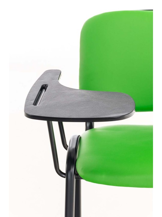 Silla Ken con mesa plegable símil piel, verde Silla Ken con mesa plegable símil piel, verde