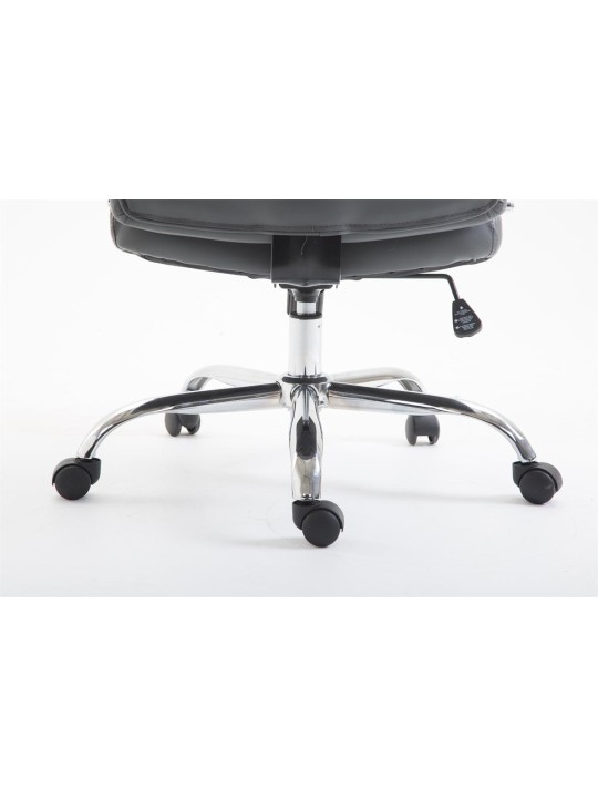 Silla de oficina Vaud piel sintética, gris