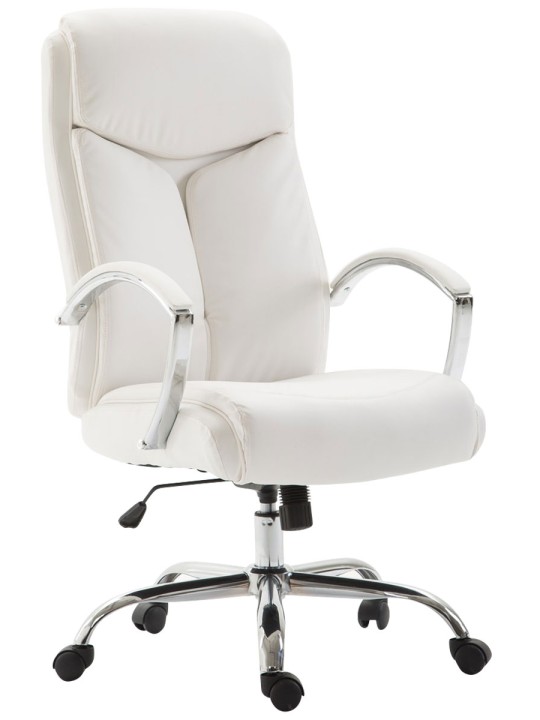 Silla de oficina Vaud piel sintética, blanco Silla de oficina Vaud piel sintética, blanco