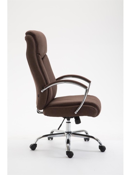Silla de oficina tela Vaud, marrón