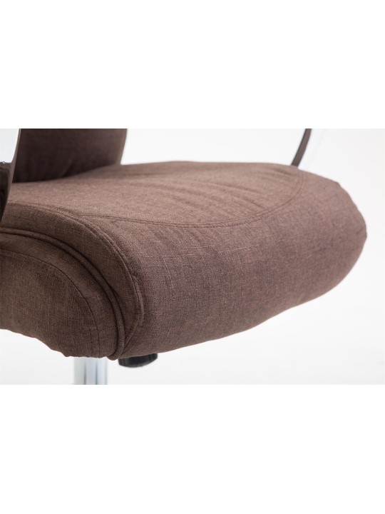 Silla de oficina tela Vaud, marrón