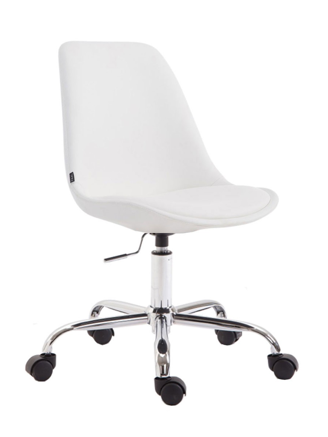 Silla de oficina Toulouse ecopiel, blanco