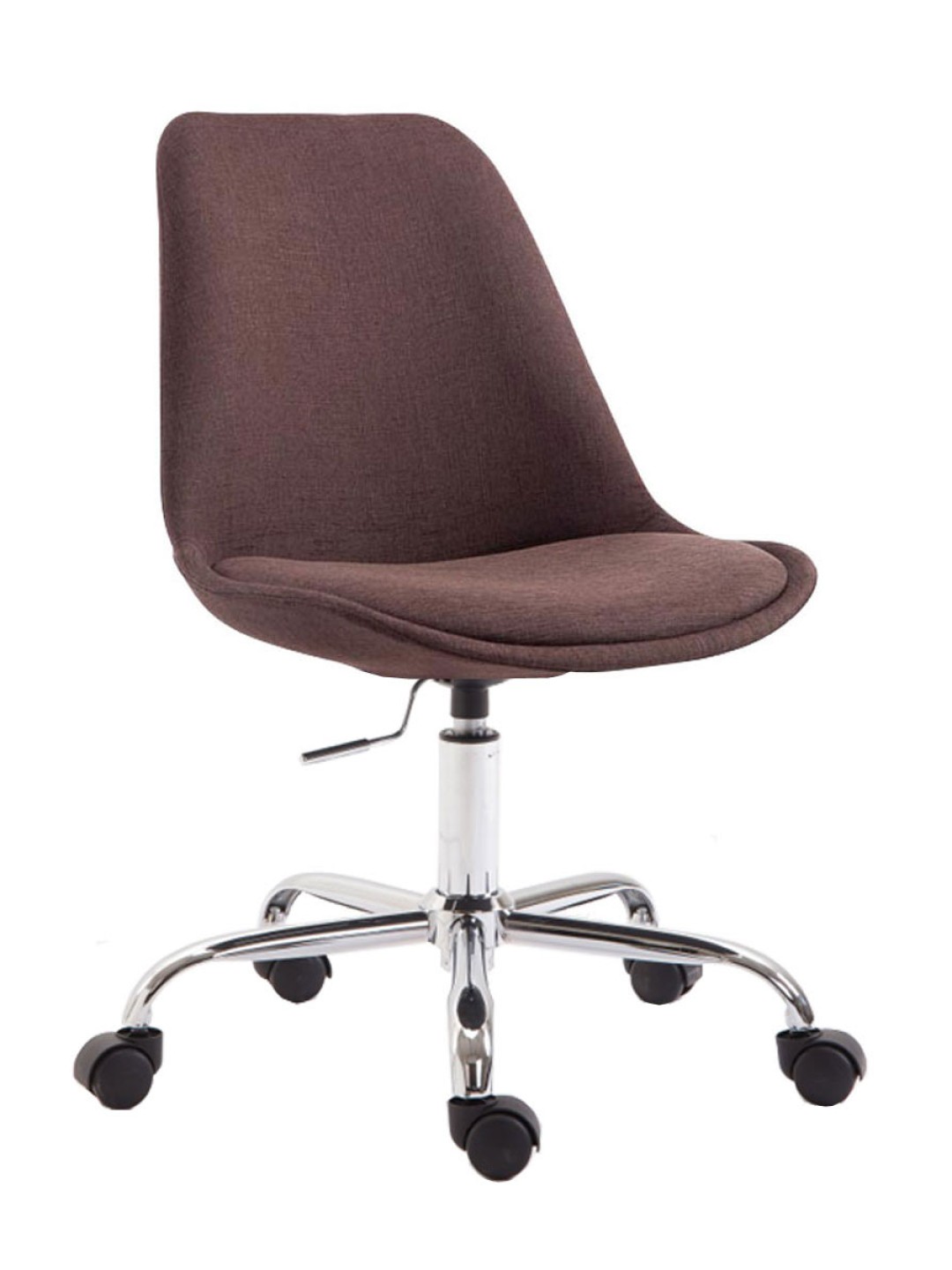 Silla de oficina tela Toulouse, marrón