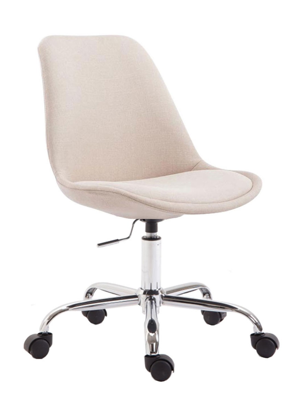 Silla de oficina tela Toulouse, crema