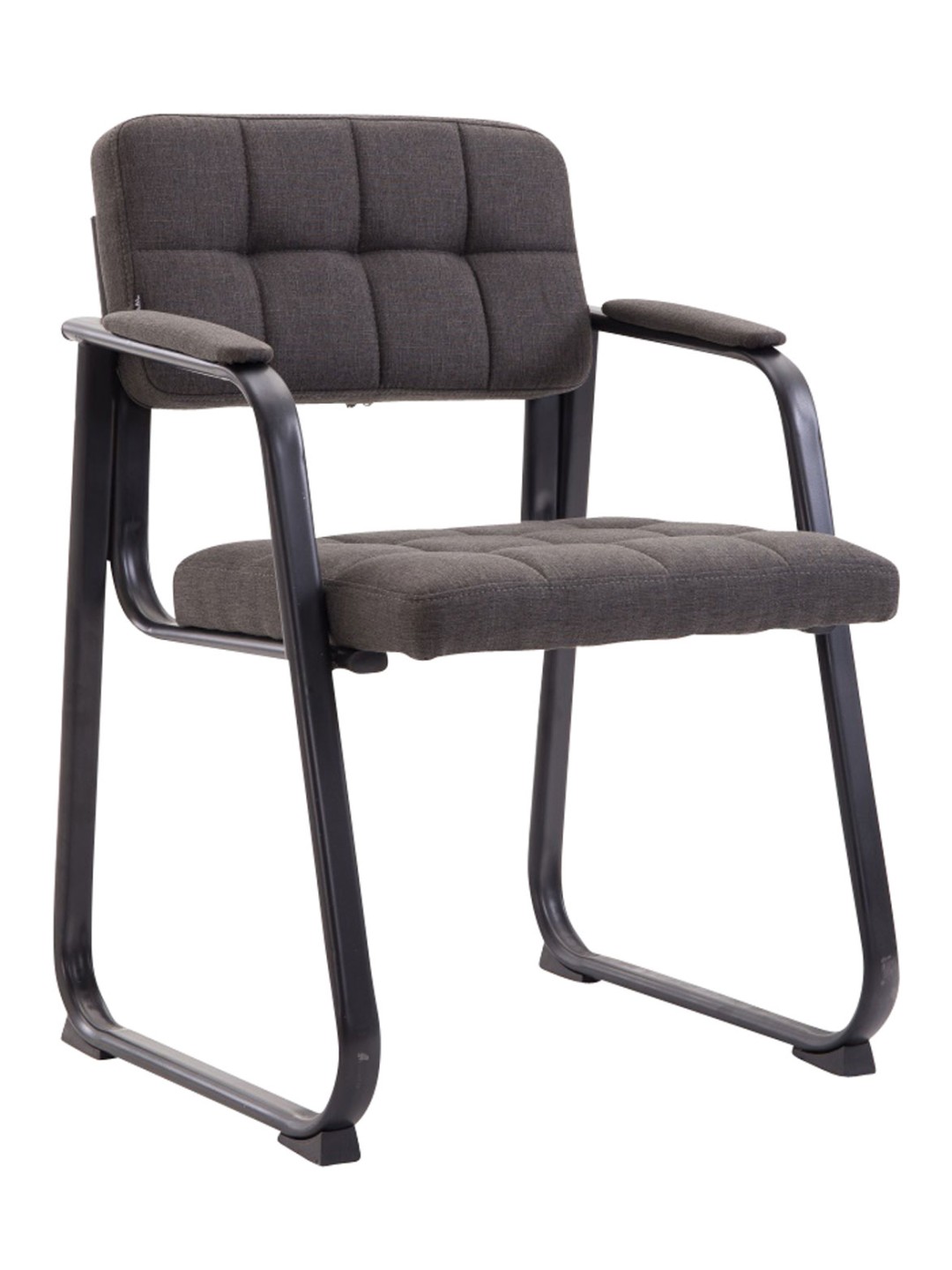 Silla de visita Canadá B tela, gris oscuro