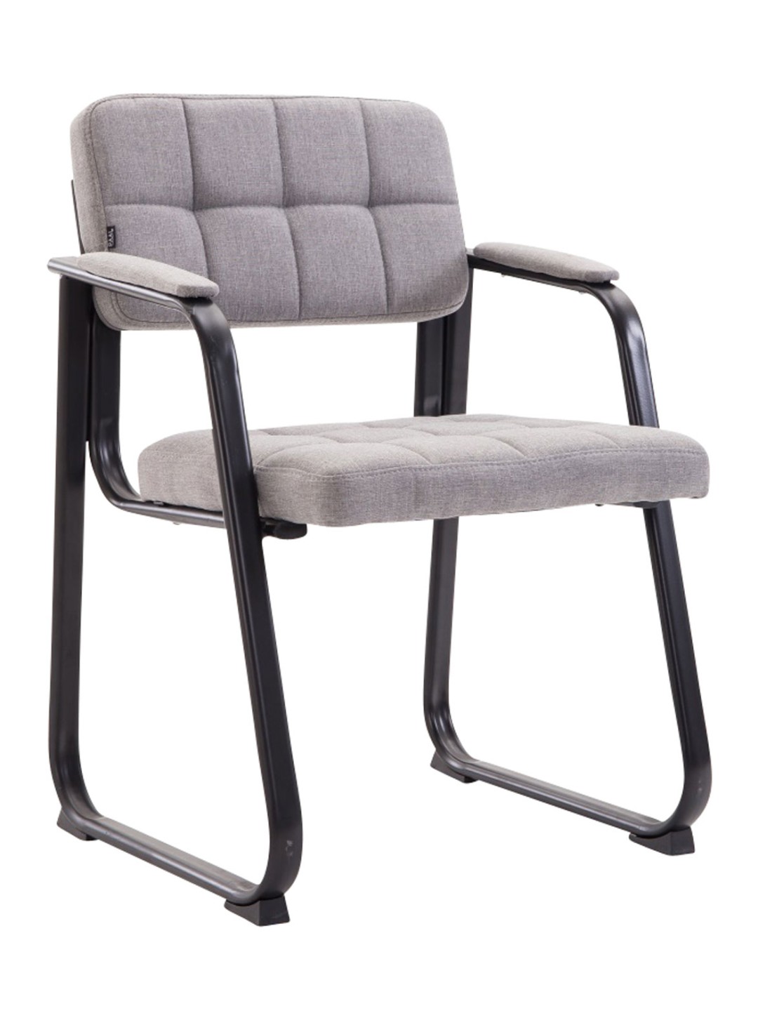 Silla de visita Canadá B tela, gris claro