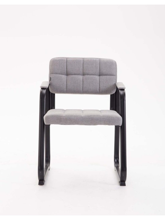 Silla de visita Canadá B tela, gris claro