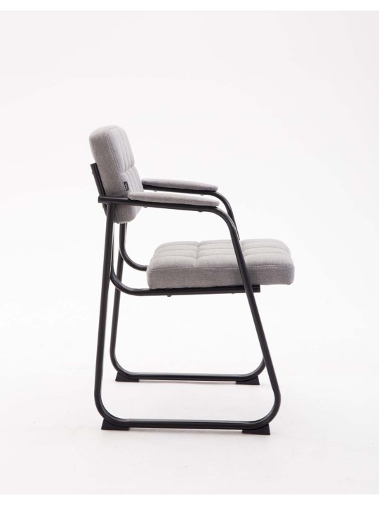 Silla de visita Canadá B tela, gris claro