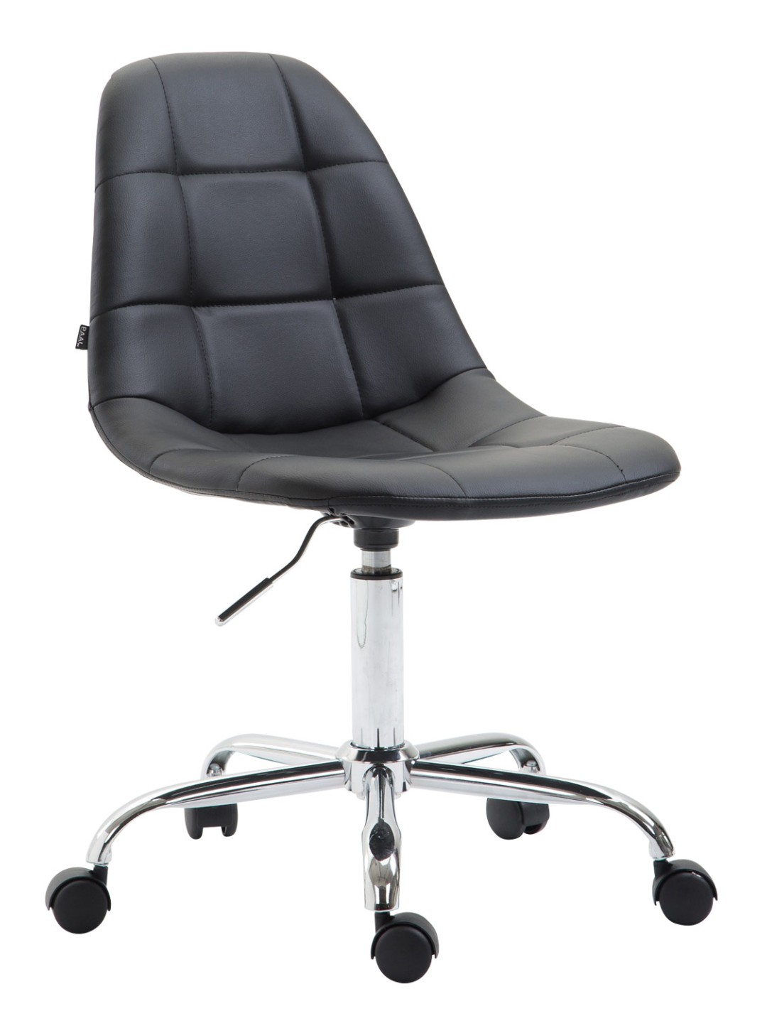 Silla de oficina Reims piel sintética, negro