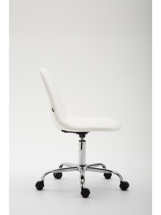 Silla de oficina Reims piel sintética, blanco