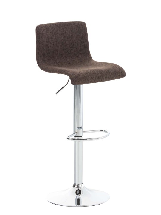 Taburete de bar Hoover tela C, marrón