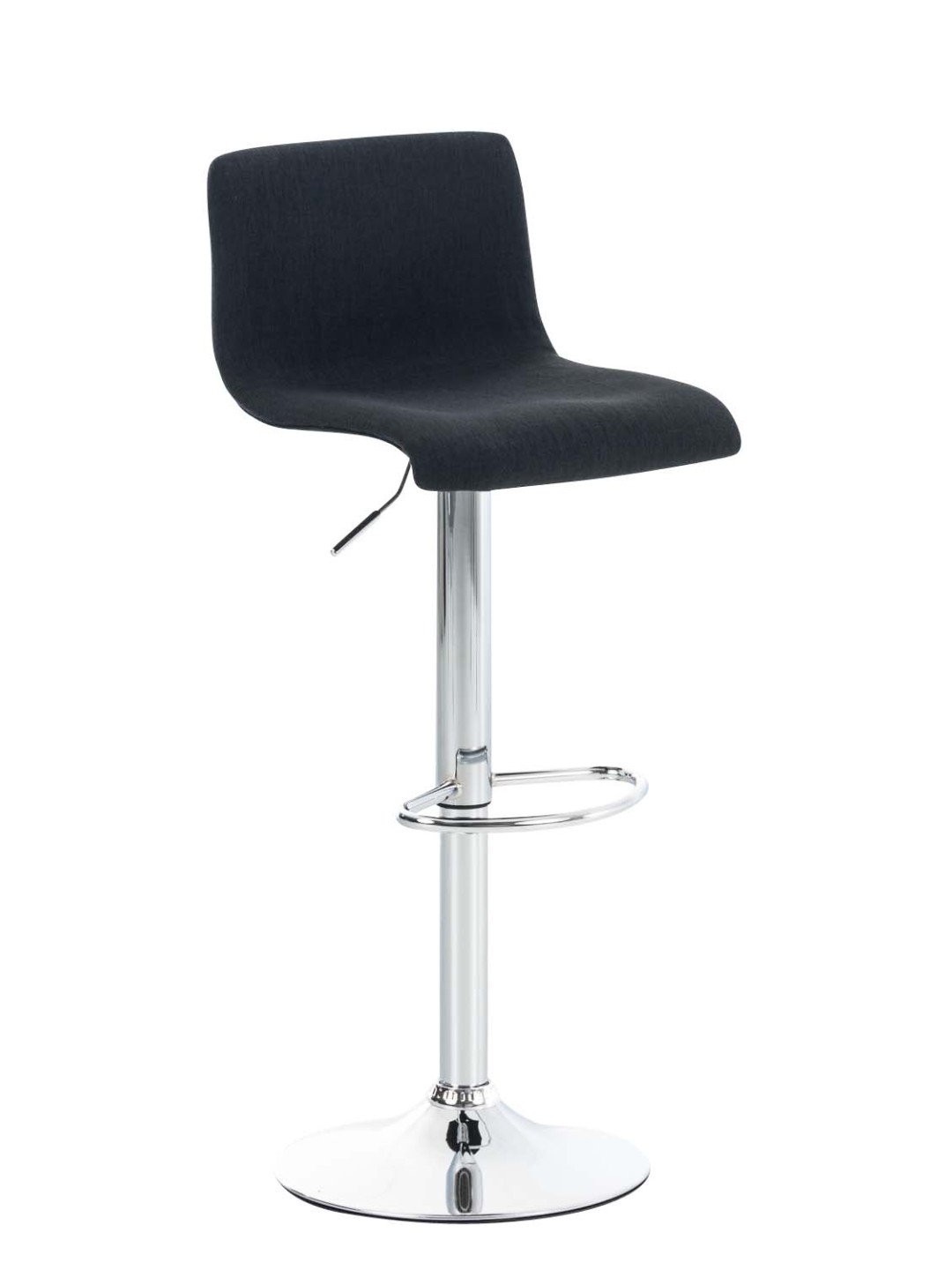 Taburete de bar Hoover tela C, negro