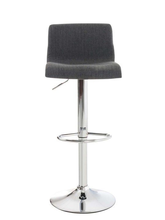 Taburete de bar Hoover tela C, gris oscuro