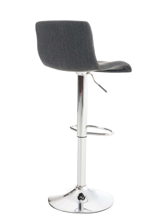 Taburete de bar Hoover tela C, gris oscuro