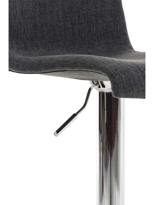Taburete de bar Hoover tela C, gris oscuro