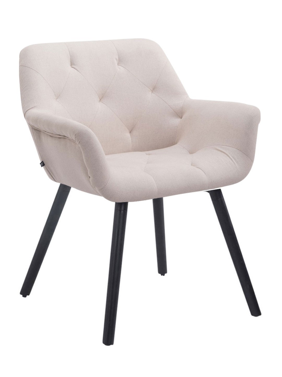 Silla de visita Cassidy tela, beige